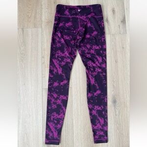 lululemon athletica Purple and Black Leggings
